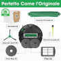 RUKHOOL 505 405 Accessoires pour iRobot Roomba Plus 405/505 / 500/400 / 506/507 Combo Pièces de Rechange pour 405 Kit 2 Brosses