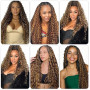 TNICE Water Wave Boho Braids Human Hair Bulk Hair Extensions 22 Pouces Tissage Bresilien Human Braiding Hair No Weft Tissage Che