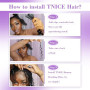 TNICE Water Wave Boho Braids Human Hair Bulk Hair Extensions 22 Pouces Tissage Bresilien Human Braiding Hair No Weft Tissage Che