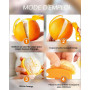 HUVZOR 2 Pièces Plastique Rrange Peeling Machine, Éplucheur Orange de Agrumes Efficace pour Éplucheur les Oranges et Autres Agru