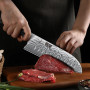 HOSHANHO Couteau Santoku 18 cm, Couteau de Cuisine Japonais Couteau de Chef | Couteau Santoku Professionnel Ultra-Tranchant en A