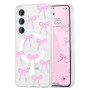 UEEBAI Coque Magnétique pour Samsung Galaxy S24 FE 5G Transparent Étui Housse de Téléphone en Motif de Papillon Case avec Rechar
