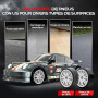 HappyGoLucky Voiture Télécommandée Drift, 1:24 Mini RC Drift Car, 2.4GHz, 4WD, 10-15KM/H, Mini Voiture Télécommandée avec Lumièr