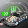 HappyGoLucky Voiture Télécommandée Drift, 1:24 Mini RC Drift Car, 2.4GHz, 4WD, 10-15KM/H, Mini Voiture Télécommandée avec Lumièr
