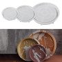 HNLMZ Lot de 3 moules en silicone pour béton - Moule rond en silicone pour béton plâtre DIY - Moules décoratifs pour résine pour