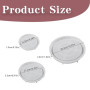 HNLMZ Lot de 3 moules en silicone pour béton - Moule rond en silicone pour béton plâtre DIY - Moules décoratifs pour résine pour