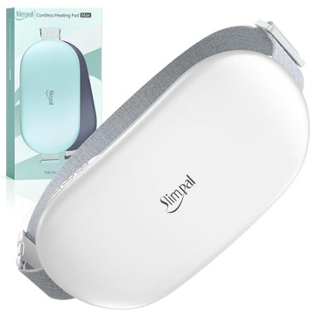 Slimpal Coussin chauffant portable surdimensionné, ceinture chauffante portable sans fil avec batterie haute capacité, 4 niveaux