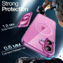 JETech Coque Magnétique pour iPhone 16, Rose | Compatible avec MagSafe, Étui Housse Bumper Antichoc, Résistant aux Rayures, Dos