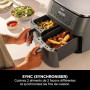 Ninja Air Fryer Dual Zone numérique, Friteuse à air 7,6L DZ300EU | 2 compartiments, 6-en-1, Friteuse sans huile, Croustillant ma