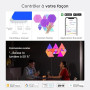 Nanoleaf Shapes Hexagone Kit de Démarrage, 9 Panneaux Lumineux LED Connectés - Appliques Murales Luminaires Intérieur Modulaires