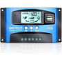OOYCYOO MPPT 60A Contrôleur de Charge Solaire 12V 24V Auto, Régulateur Panneau Solaire 60A avec 5V Double Port USB et écran LCD
