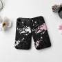 NITITOP Coque pour iPhone 16 Fleur Cerisier Motif, Noir Blanc | Aesthetic Floral Imprimé, Mignon et Esthétique, pour Femmes Fill