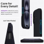 ORNARTO Coque pour iPhone 16 Silicone (Noir) | en Silicone Liquide, Protection Antichoc Complète, Intérieur Doux en Microfibre