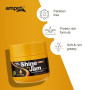 Ampro Shine-n-Jam Maximum Hold - Infused with Honey Extract to Strengthen Hair - Great for Taming Fringe, Ponytails, Soft Weaves