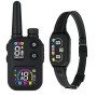 Meloive 3 en 1 Collier de Dressage, Collier Anti Aboiement, Collier LED | Portée de 3800m,Anti-aboiement avec Manuel et Automati