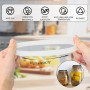 TXXATX 15 Pièces Joint Bocaux Silicone 69x95mm Caoutchouc Bocaux Blanc | Réutilisable, Joint de Rechange, pour Bocaux de Conserv