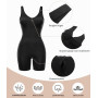 SHAPERX Gaine Ventre Plat Body Sculptant Femme Invisible Combinaison Gainante Shapewear Bodysuit Amincissant Body Short | Aminci
