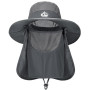 Xnova Chapeaux de Randonnée Homme UPF 50+, Décontractés Chapeau avec Amovible Protection de la Nuque, Réglable Pliable Casquette