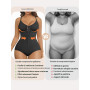 SHAPERX Body Gainant Femme Zip + Crochets – Ventre Plat Fort Maintien, Facile à Enfiler, Sculptant Taille & Hanches, Invisible s