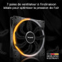 be quiet! Light Wings 140mm PWM Reverse Black ventilateur, 7 pales inversées, pour une admission d'air latérale ou par le bas, A