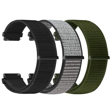 YONGBB 22mm Bracelet Montre en Nylon pour Xiaomi Redmi Watch 5 Active/5 Lite/Watch S4 47mm/S4 Sport/Garmin Venu 3/Venu 2/Forerun