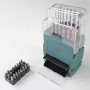 FISHTEC - Coffret de 43 pièces embouts et forets - Embouts CR-V 25 mm, Forets métal, bois et béton, Adaptateur 60 mm, Coffret AB