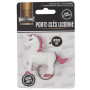MISTER GADGET Porte-Clés Licorne Sonore et Lumineux Mignon Blanc et Rose | Plastique, porte-clés licorne, sonore et lumineux, 6x