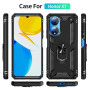 BestST Coque pour Huawei Honor X7 + 9H Verre trempé, étui Protection TPU/PC Souple Durable avec Support de 360° Rotation Anneau