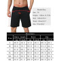 Aseniza Short Pyjama Homme 2 Pcs Bas de Pyjama Homme Coton Pantalon de Pyjama Court Doux Sommeil Décontracté Short de Nuit et Po