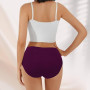 IceReco Culotte Femme Coton Taille Haute Ventre Plat Slip Femme Lot de 5 | Lot Culotte Gainante Femme Ventre Plat, Slip Femme Co