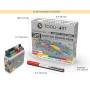 36 stylos acryliques flexibles avec pointe de pinceau, contrôle automatique du débit de 1 à 5 mm, ligne pour peinture sur roche,