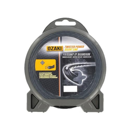 OZAKI - Fil Nylon Hélicoïdal TWISTED POWER SILENT LINE - Ø 3,3mm - L 23m - Fil aérodynamique - Réduit Le Bruit & Les Vibrations
