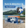 Tapo 4K Camera 4G Exterieur sans Fil Solaire 360° IA intégrée,C665G KIT | Reconnaissance Faciale,Mode AOV Capture 24/7,Vision No