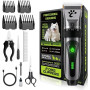 Tondeuse pour Chiens Sans Fil, Tondeuse Professionnelle pour Animaux, Kit de Toilettage pour Chiens à 2 Vitesses et Faible Bruit