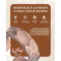 BioMag Bagues en Cuivre Pur 100% pour Femmes & Hommes (Lot de 2) | Bagues en Cuivre Cuivre Massif Brut, Sans Revêtement, Fabriqu