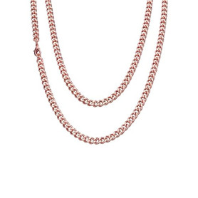 BioMag Collier Chaîne Cubaine en Cuivre Pur Homme Femme,Idée Cadeau | Chaîne Cubaine Longueur 46/51/56/61 cm, Largeur 5/7/9/12 m