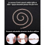 BioMag Collier Chaîne Cubaine en Cuivre Pur Homme Femme,Idée Cadeau | Chaîne Cubaine Longueur 46/51/56/61 cm, Largeur 5/7/9/12 m