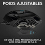 Logitech G G502 HERO Souris Gamer Filaire Haute Performance | Capteur Gaming HERO 25K, 25 600 PPP, RVB, Poids Ajustable, 11 Bout