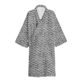Unisxe Peignoir de Bain Kimono Japonais Chemise de Nuit Lâche Ruban pour Femme Homme Pyjama Japonais Nuisette de Chambre Vêtemen