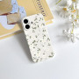 NITITOP Coque pour iPhone 16 Mignon Floral Fleur à Pétales, Blanc | Vintage Adorable Flower, pour Femme Fille, Housse de protect