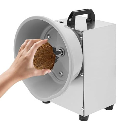 Râpe électrique à noix de coco 150 W, vitesse à 3 niveaux, lame en acier inoxydable et poignée antidérapante, machine commercial