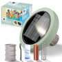 Ioniseur Solaire de Piscine, Nettoyeur D'ioniseur Purificateurde Piscine à Energie Solaire Clarificateur d'eau de Piscine Clarif