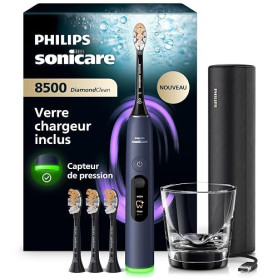 Philips Sonicare DiamondClean 8500 nouvelle génération – brosse à dents électrique avec capteur de pression, 18 réglages, colori