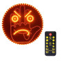 Lumière de doigt voiture 2 en 1, 8 modes, 145 LED, signal geste main humour | Lumière LED pour doigt et signe, panneau émoticône