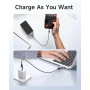 RAVIAD 100W Câble USB C vers USB C 50CM/Lot de 2, Cable USB C Charge Rapide | Nylon Tressé PD 5A Cable USBC Court pour iPhone 17