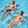 Elidepe Bouee Piscine, 2 Pièces Matelas Piscine, Matelas GonflablePiscine, Hamac Aquatique, Hamac Gonflable Flottant 4 en 1, Bou