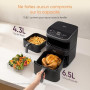 Cosori Air Fryer Turbo Tower 10,8L, 3 Niveaux Cuisson, 6-en-1 | Cuisson Homogène, Design compact, 41% Moins Large que les Double