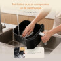 Cosori Air Fryer Turbo Tower 10,8L, 3 Niveaux Cuisson, 6-en-1 | Cuisson Homogène, Design compact, 41% Moins Large que les Double
