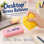 KutaKuta 2 PCS Rosa Butter Fromage Anti-Stress Jouets, Jouets Sensoriels Cheese à Rebond Lent Portables en PU, Slow Rising Butte