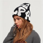 Bonnet Y2k, Bonnet Imprimé Lettre,Bo-nnet Spider Web Bonn-et M-EA Y2K, Bon-Net Tricoté pour Femme et Homme, Bonnets Souples et B
